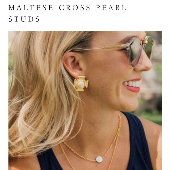 Susan Shaw Jewelry - - Susan Shaw cross earrings